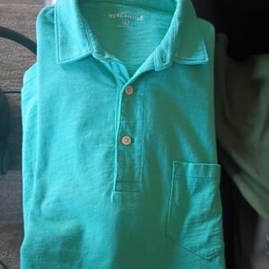 J. Crew Mercantile Teal Green Polo Shirt